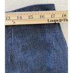VTG IC Collection Lagenlook Asymmetrical Linen Chambray Zip Shirt Skirt Set XL Blue Photo 4