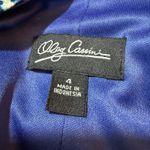 Oleg Cassini  Faux Wrap Dress 4 Side Tie V-Neck Colorful Abstract Artsy‎ Stretchy Photo 9