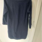 J.Crew  Black Label V-Neck Navy Shirt Dresss XS Preppy Casual Classic Cozycore Photo 3
