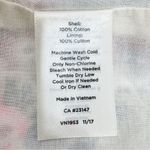 Talbots ‎ Petite Floral Eyelet Ruffle Trim Neck Sleeveless Dress White Multi 2P Photo 12