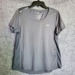L.L.Bean women grey Large multi sport trail short performance sleeves top Photo 0