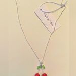 NWT Cherry Pendant Necklace Red Photo 2