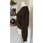 Anthropologie Festive Bronze Tinsel Shimmer Cardigan Size Small NWOT Photo 2