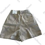 Lands' End Lands’ End Women's High Rise Pleated A-line 5" Cotton Shorts, size 6T, NWT Photo 3