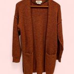 Anthropologie  pumpkin heather boho oversized open front soft sweater pockets Photo 2