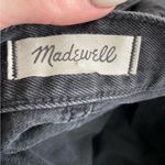 Madewell Rigid Denim A-Line Buttoned Mini Denim Skirt Size 31 Raw Hem Grey Photo 2