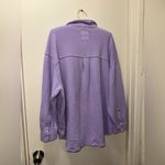 Aerie  Lavender Button Down Shirt Photo 3
