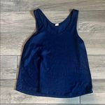 Hue Relaxed Blue Sleeveless Tank Top Photo 0