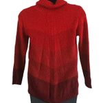 Apt. 9  Women's Ombre Knit Cowl Neck Sweater - Red Burgundy - Size Medium NWOT Photo 5