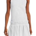 Cinq a Sept Dress Betsie smocked drop waist sleeveless minidress white size XS Photo 0