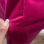 Vtg M Elegant Velvet Gown Lace Detail w/pockets velour long sleeve housecoat Pink Size M Photo 11