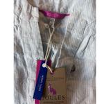 Joules Juliette Top 100% Linen Size 2 Small Top Sleeveless V Neck UK Blue Photo 2