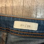 Pilcro and the Letterpress Pilcro Flare Leg Jeans Patchwork Pockets High Rise Denim Size 26 Photo 3