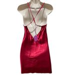 Avidlove V Neck Lace Satin Chemise Mini Teddy Red Women’s Size Small Photo 10