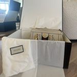 Gucci White Leather Small Ophidia Web Top Handle Tote Photo 9