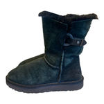 Ugg Nash Genuine Suede Pull On Round Toe Buckle Detail Winter Snow Boots Shoes 7 Photo 0