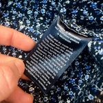 Tommy Hilfiger Blue Floral Quarter Zip Shirt Womans Large Photo 12