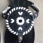 Jack Rogers  Georgica Jelly Sandals Black White Photo 4