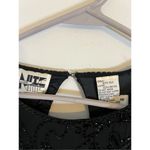 Women’s Vintage Silk Beaded Fringe Flapper Gown Dress size 6 Black Photo 11