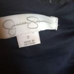Jessica Simpson navy one shoulder lace sequins cocktail party dress! Photo 4