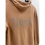 Juicy Couture  Crystal Crop Tan Cotton Blend Hoodie Size Medium Photo 1