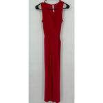 Ny Collection NY‎ Collection Womens Red Sleeveless Belted Jumpsuit Size Petite Extra Small Photo 1