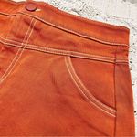 ZARA  Rust Orange Seamed Mini Skirt‎ Size M Photo 3