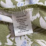 Monteau Los Angeles Chartreuse Green and White Floral Midi Dress - Medium Photo 10