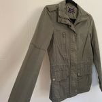 Love Tree  Army Green Jacket ~ cargo pockets, cinch waist ~ women’s Size Small Photo 2