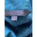 Vintage Olivia Lauren Emerald Teal Green Blouse Collar Scarf Photo 6
