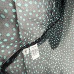 Loft Gray & Blue Polka Dot Flowy Sheer Top Size Large Polyester Photo 8