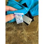 California Waves Blue Knotted Bandeau Bikini Top True Cyan Size Small Photo 6