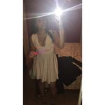 Boohoo Ciara Plunge Slinky Skater Dress blush Photo 1