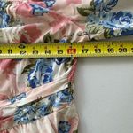 NWT!Floral Pink & Blue Off/On Shoulder Pocket Dress Size 10 or Medium Photo 6