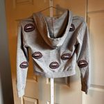 Soul Candy Gray Sequin Candy Lip Hoodie Photo 3