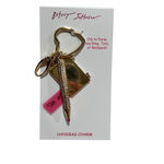Betsey Johnson Gold Hot Pink Notebook and Pencil Key Chain Fob Bag Charm NWT Photo 2
