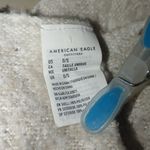 American Eagle Scarf Shawl Womens Oversized Cream Beige White Fringe Polyester Photo 3