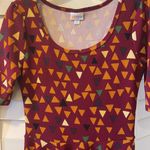 LuLaRoe New w/o tag  Nicole Dress Diamond Pyramid pattern Medium Photo 3