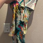 Shade & Shore New Women's Plunge Ring Detail One Piece Swimsuit Tropical Medium Photo 3