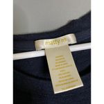 Matty M Women’s Long Sleeve Top Shirt Blouse ZIP Sides Blue Large Photo 4