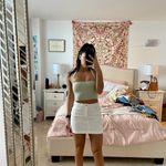 White Mini Skirt Photo 2