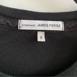 James Perse Black Long Sleeve Crewneck T-Shirt Size 2 (Medium) Minimalist Photo 2