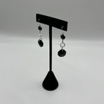 Swavorski 3 Tier Swarovski Octagon Earrings with Sterling Silver Embellishments Photo 1