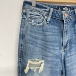 Hollister  High Rise Slim Straight Jeans Distressed Raw Hem Ankle Length Women 28 Photo 9