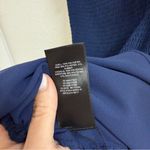 Aritzia Wilfred eldorado smocked crepe mini dress in classic navy Size Small Blue Photo 5