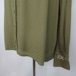 Free People 𝅺 The Best Blouse Crochet Lace Back Button Front Women’s Size Small Photo 4