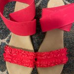 Stylish Pink Wedge Sandals Size 8 Photo 1