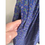 Vtg 80s Bryn Connelly Petite 10 Blue Duck Print Corduroy Pinafore Dress Size 10P Photo 3