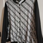 Torrid  Size 3 Plaid Black and White Women's Jacket Photo 2