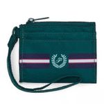 PINK - Victoria's Secret 🖤💚Victoria’s Secret PINK Cardholder Zip Wristlet Strap Keychain / Black Ivy Photo 7